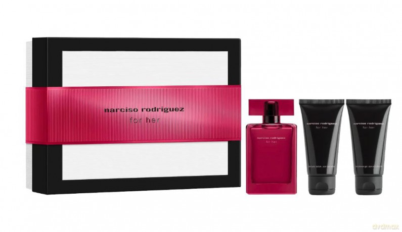 Narciso Rodriguez - Gift Set - For Her EdP Intense 50 ml + Body Lotion 50 ml + Shower Gel 50 ml
