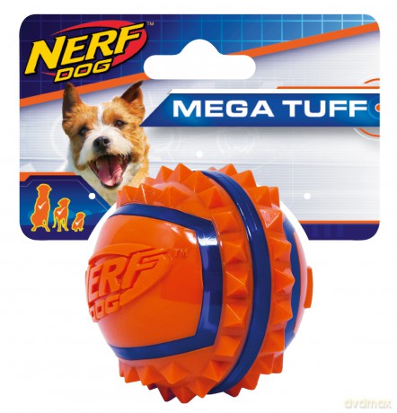 NERF - Nerf Dog Two-Tone TPR Spike Ball - Small - 6.4cm