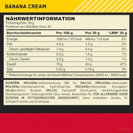 Optimum Nutrition - Gold Standard 100% Whey - Banana