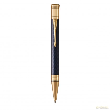 Parker - Duofold Ballpoint Pen - Prestige Blue Chevron - Medium Point Black Ink