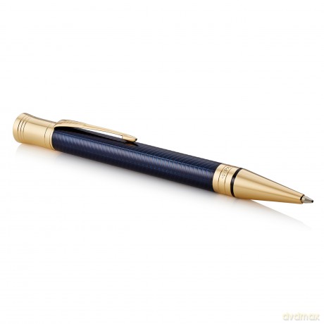 Parker - Duofold Ballpoint Pen - Prestige Blue Chevron - Medium Point Black Ink