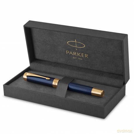 Parker - Duofold Centennial Fountain Pen - Prestige Blue Chevron - Medium