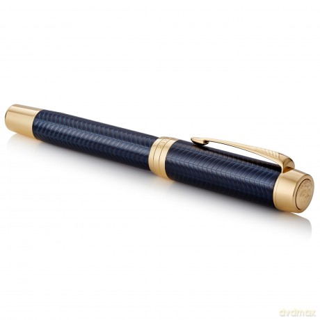 Parker - Duofold Centennial Fountain Pen - Prestige Blue Chevron - Medium