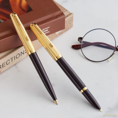 Parker - Parker 51 Fountain Pen - Deluxe Plum - Fine 18k Gold Nib