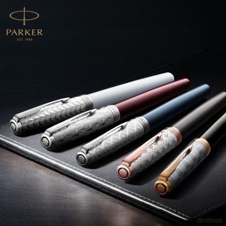 Parker - Sonnet Fountain Pen - Silver Mistral - Fine Nib 18K Gold