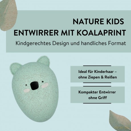Parsa - Karlo Detangler Hairbrush - Koala Print - Compact