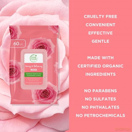 Petal Fresh - Pure Rose Makeup Removing Wipes