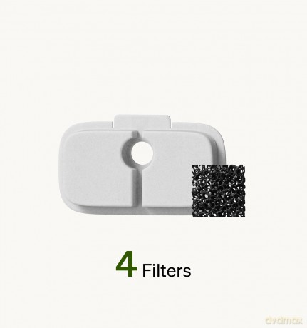 Petlibro - 4-Pack Filters for Dockstream RFID Smart Cat Water Fountain