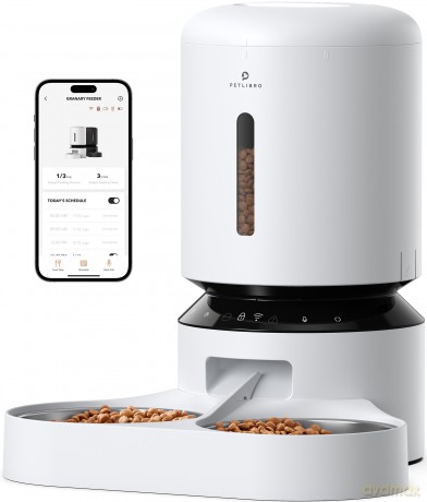Petlibro - Granary WiFi Dual Food Tray - White - 5-liter capacity