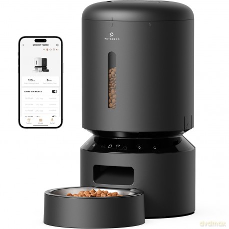 Petlibro - Granary WiFi Feeder - Black - 5-liter