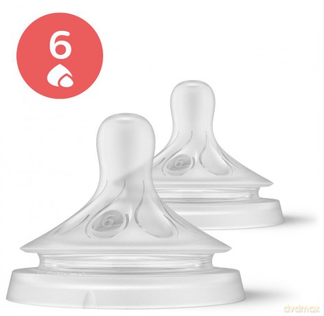 Philips Avent - Niplle, Natural Response Nipple 2 pieces Thick Feed Nipple, 6m+