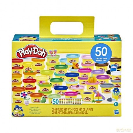 HASBRO PLAY-DOH CIASTOLINA 50 MINI TUB ZESTAW 2+