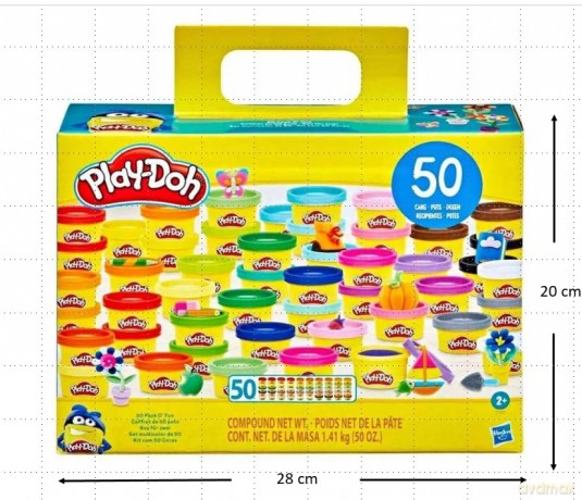 HASBRO PLAY-DOH CIASTOLINA 50 MINI TUB ZESTAW 2+