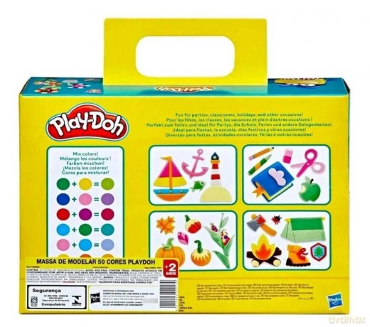 HASBRO PLAY-DOH CIASTOLINA 50 MINI TUB ZESTAW 2+