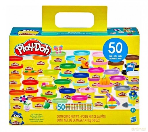 HASBRO PLAY-DOH CIASTOLINA 50 MINI TUB ZESTAW 2+