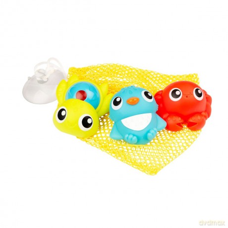 Playgro - 3 bath friends in a net (10189200)