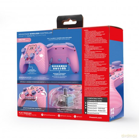 PowerA - PowerA Advantage Wireless Controller Nintendo Switch 2 - Kirby Puff
