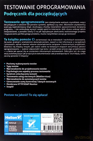 Testowanie Oprogramowania Podręcznik Dla Początkujących - Rafał Pawlak [KSIĄŻKA]