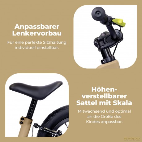 Rowerek biegowy Puky - NEXT balance bike 12 sand (4150)