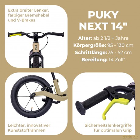 Puky - NEXT Balance Bike 14 Sand (4148)
