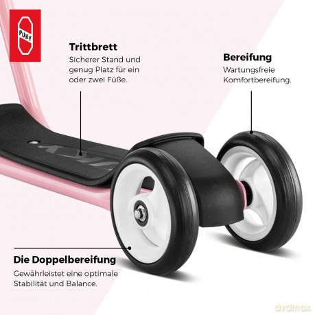 PUKY - Scooter R1 Retro Rose (5097)
