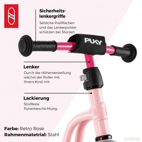 PUKY - Scooter R1 Retro Rose (5097)