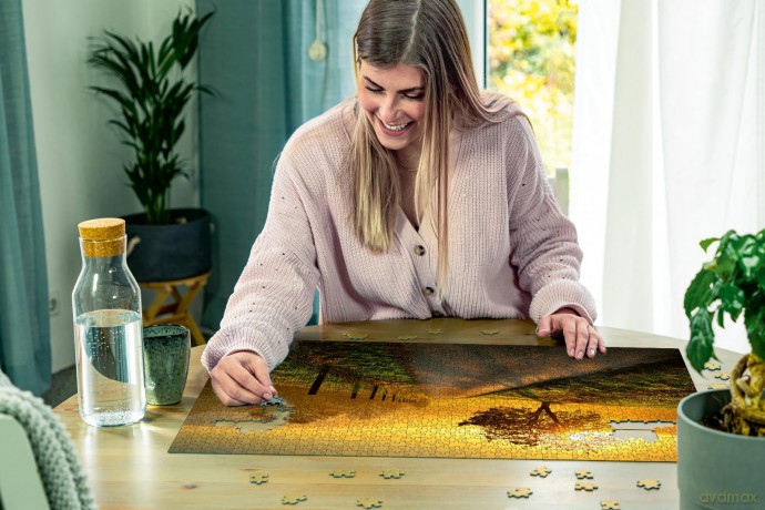 Ravensburger - Landscape In Morning Sun - 1000 p (12001445) [PUZZLE]