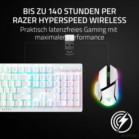 Razer - Basilisk V3 Pro 35K Ergonomic Gaming Mouse - White