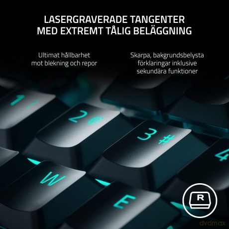 Razer - Deathstalker V2 Pro Wireless Low Profile - Red Switch - Nordic