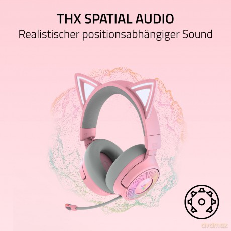 Razer - Kraken Kitty V3 Pro - Quartz