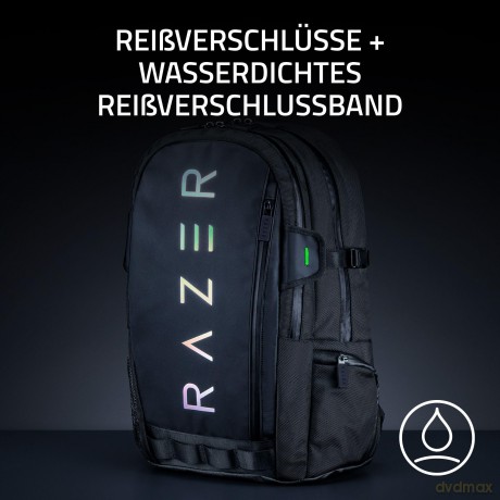 Razer Rogue 15 Backpack V3 - Water-Resistant Gaming Laptop Backpack