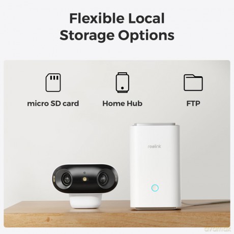 Reolink - Argus 4 Pro 4K Color Vision Outdoor Camera - White