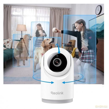 Reolink - E321 Smart Wi-Fi PT Indoor Camera - White