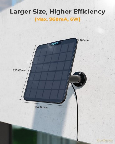 Reolink - Solar Panel 2 (6W) - Black