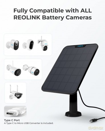Reolink - Solar Panel 2 (6W) - Black