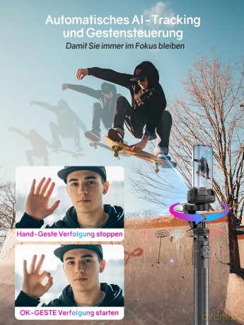 Rollei - Gimbal with AI Tracking - Easy Creator