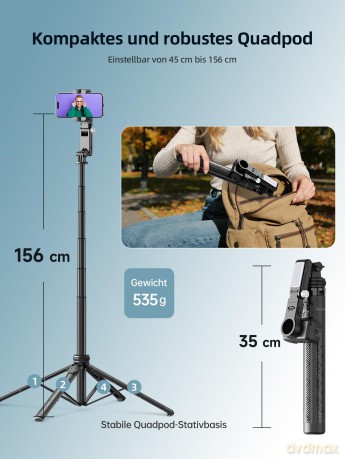 Rollei - Gimbal with AI Tracking - Easy Creator