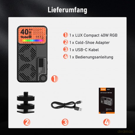 Rollei - LED Continuous Light Compact 40W RGB