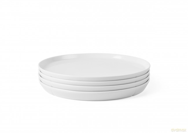 Rosendahl - GC Essentials Dinner Plate - White - 25 cm, 4 pcs.
