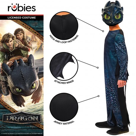 Rubies - Classic costume - Toothless (122-128 cm)