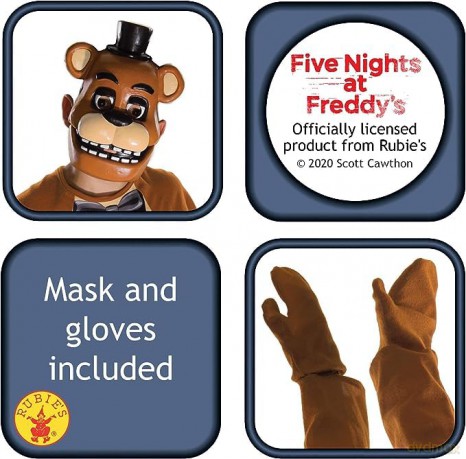 Rubies - Freddy Costume - (116 - 122 cm)