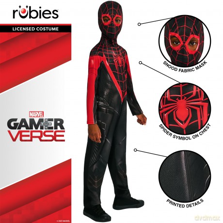 Rubies - Miles Morales Gamevserse Jumpsuit - (110-116 cm)