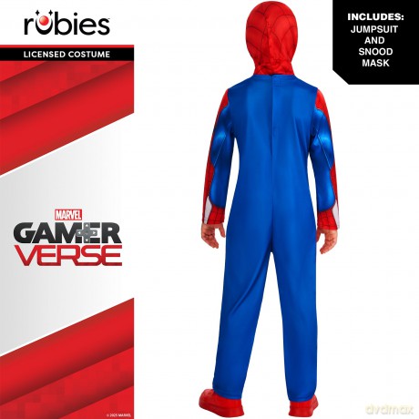 Rubies - Spiderman Gamervserse Jumpsuit - (122-128 cm)