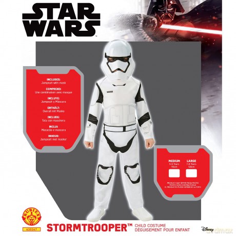 Rubies - Star Wars Costume - Stormtrooper (128 cm)