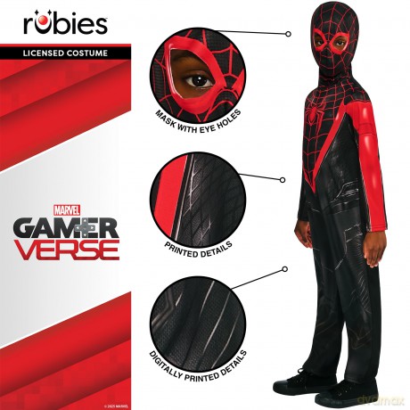 Rubies -Miles Morales Gamevserse Jumpsuit - (122-128 cm)
