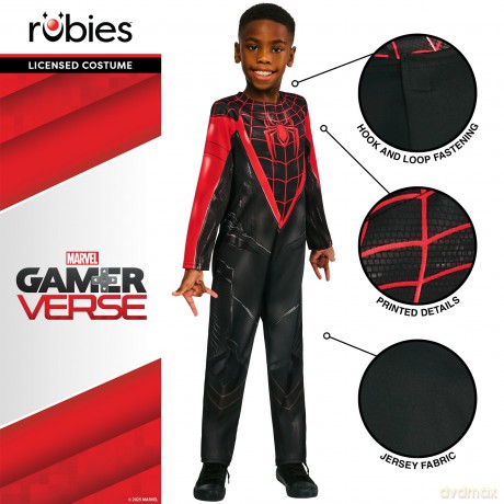 Rubies -Miles Morales Gamevserse Jumpsuit - (122-128 cm)