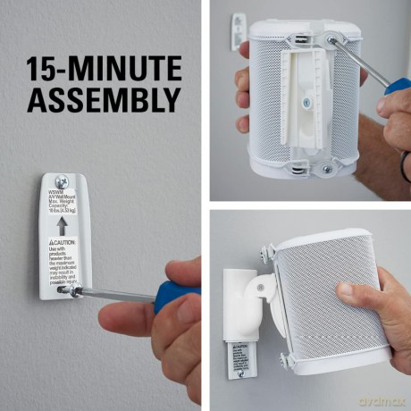 SANUS - Universal SONOS wall mount Pair White