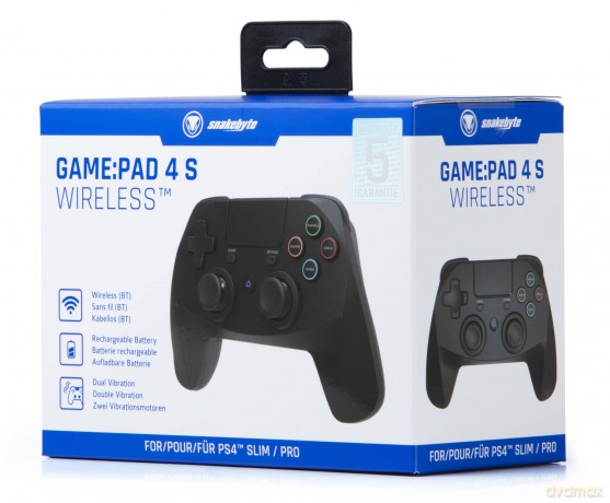 Snakebyte PS4 Gamepad 4 S Wireless (Black)