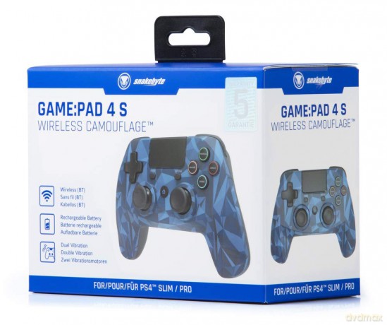 Snakebyte PS4 Gamepad 4 S Wireless (Camo Blue)