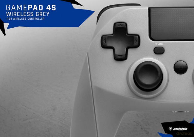 Snakebyte PS4 Gamepad 4 S Wireless (Grey)